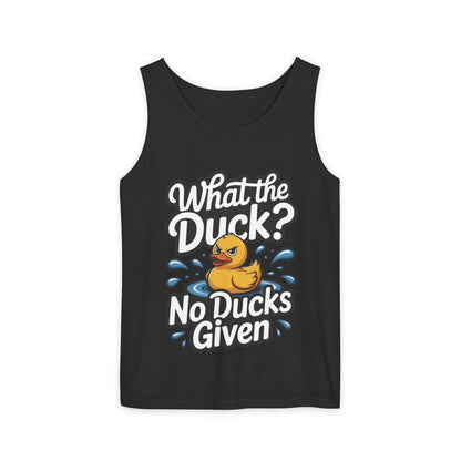 What The Duck Funny Womens Tank Top, No Ducks Given Tee, Sarcastic Duck Tee, Rubber Duck Graphic Tank, Humor Gift For Her,Beach Party Outfit