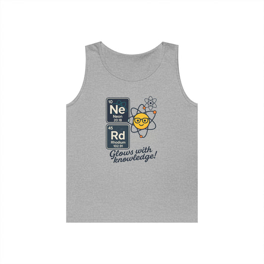 Nerd Tank Top for Men, Funny Science Shirt, Periodic Table Sleeveless Tee, Geeky Workout Shirt, Gift for Teachers, gift for Science Events