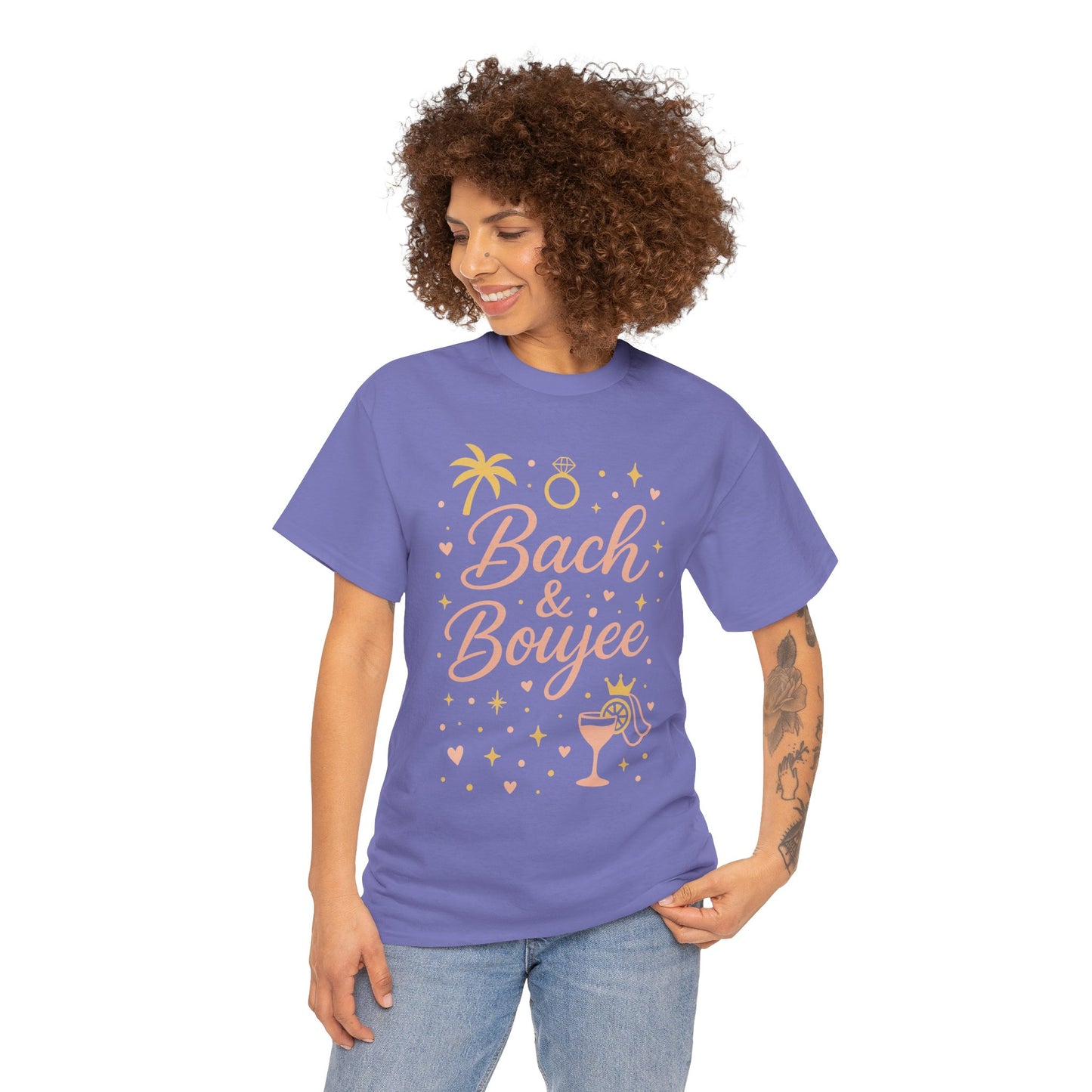 Bach & Boujee Bridal Party  Shirt, Bachelorette Party Tee, Bridesmaid Wedding Tee, Hen Party Top, Bridal Shower,  Bridesmaids Gift