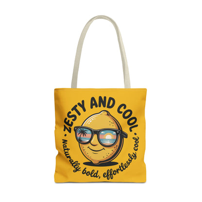 Zesty Lemon Tote Bag - Fun & Bold Carry-All for Everyday Use, Summer, Beach Days, Gifts, Eco-Friendly Shopping, Large Tote Bag