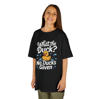 Funny Teen Duck Shirt, Kids Humor Tee, What The Duck Meme Tee, No Ducks Given Youth Tee, Sarcastic Rubber Duck Shirt, Cool Gift For Teens