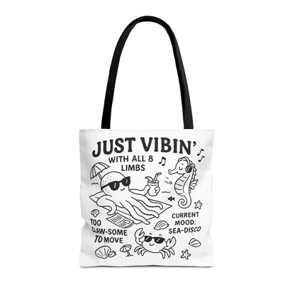 Fun Sea-Themed Tote Bag, Beach Accessories, Summer Vibes, Gift for Ocean Lovers, Reusable Shopping Bag, Cute Beach Tote