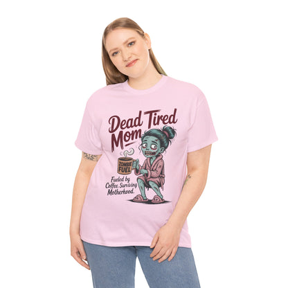 Dead Tired Mom Shirt, Funny Zombie Coffee Women's Tee, Motherhood Survival Tee, Tired Mom Gift, Zombie Mom Shirt