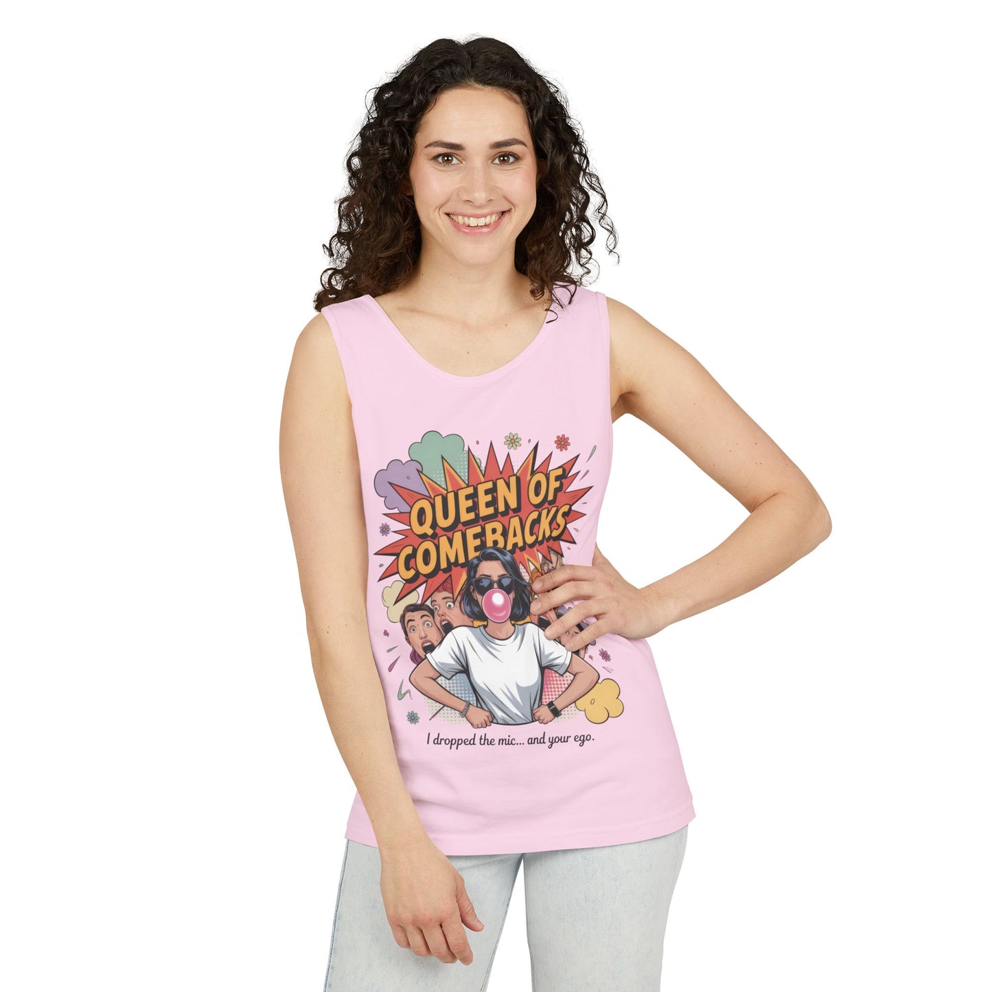 Funny Women's Tank Top, Queen of Comebacks Tee, Funny Graphic Tank, Gift for Her, Casual Wear, Comedy Apparel