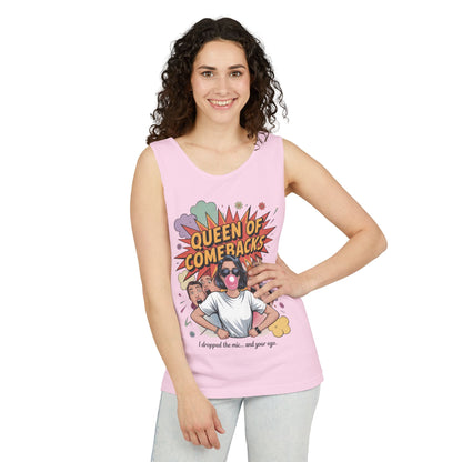 Funny Women's Tank Top, Queen of Comebacks Tee, Funny Graphic Tank, Gift for Her, Casual Wear, Comedy Apparel