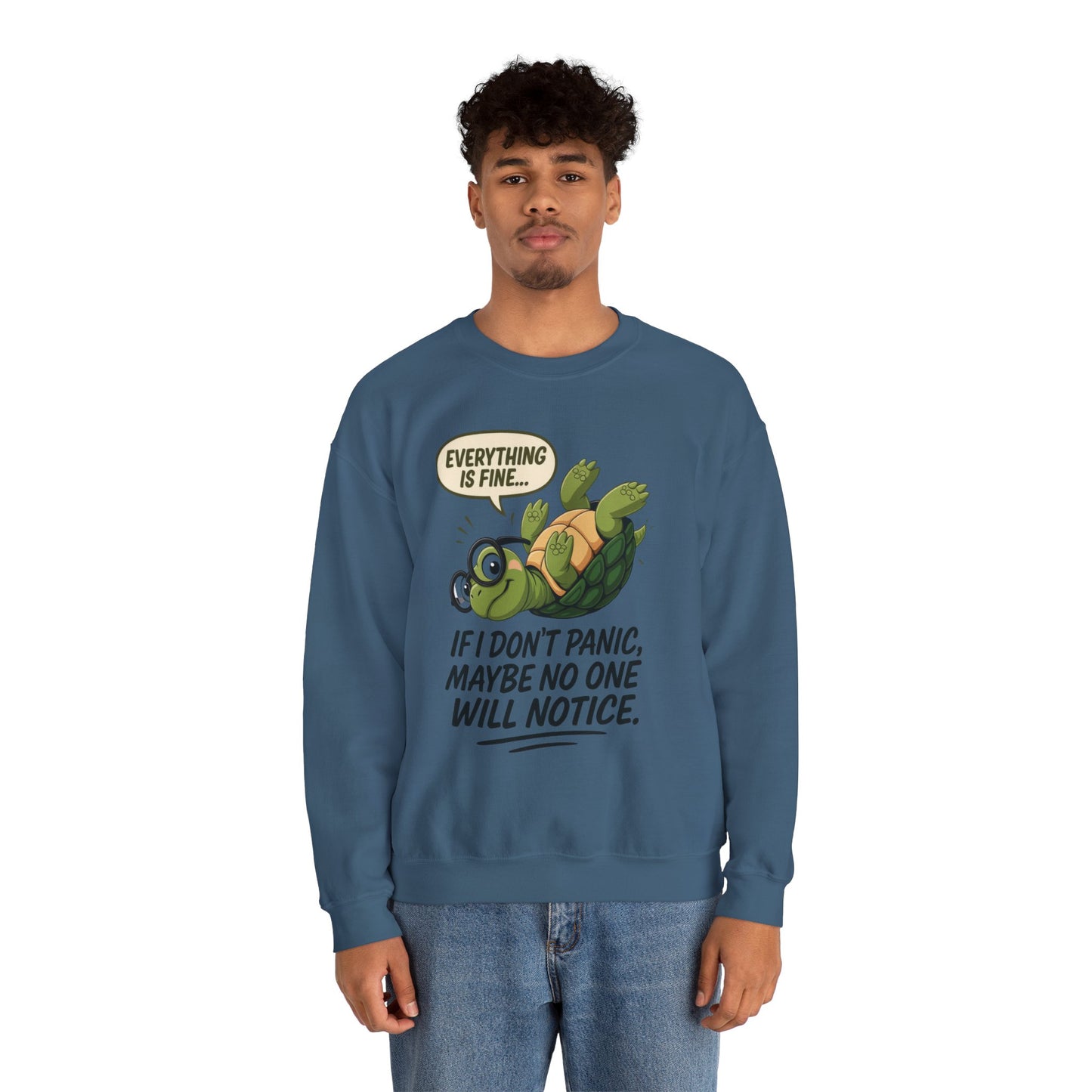 Casual Humor Unisex Sweatshirt, Perfect Gift for Anxiety Relief, Social Anxiety Joke, Quirky Graphic Sweatshirt, Introvert Humor Gift