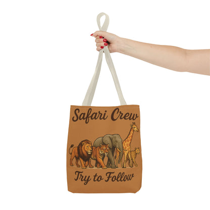 Safari Crew Tote Bag - Animal Print, Gift for Wildlife Lovers, Eco-Friendly, Stylish Grocery Bag, Adventure Enthusiast Essential