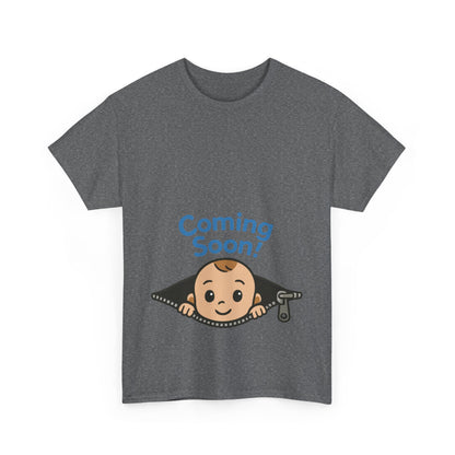 Coming Soon Maternity Tee, Cute Baby Boy Pregnancy Announcement Tee, Funny Expecting Mom Gift, Gender Reveal Tee, Baby Shower Top