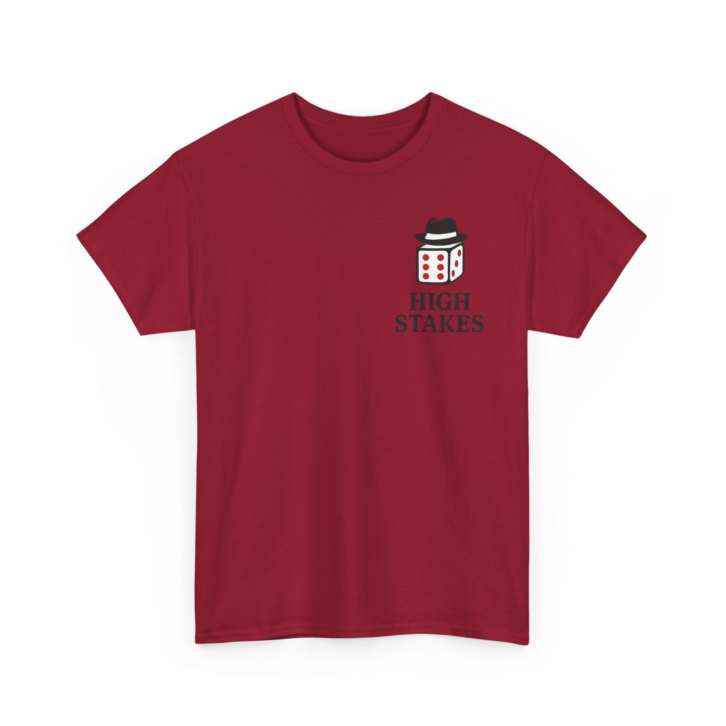 Mens Front Back print tee, Gambling Shirt, Casino Style Tee, Poker Lover Gift, Gaming Apparel, Slot Machine Graphic, Gambling Gift