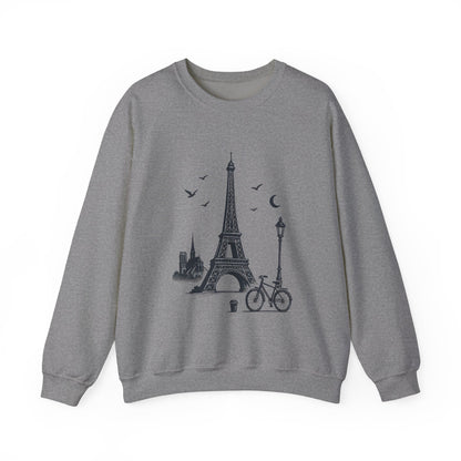 Vintage Parisian Crewneck Sweatshirt, Eiffel Tower Sweater, Cozy Travel Gift, Unisex Fashion, Casual Paris Sweatshirt