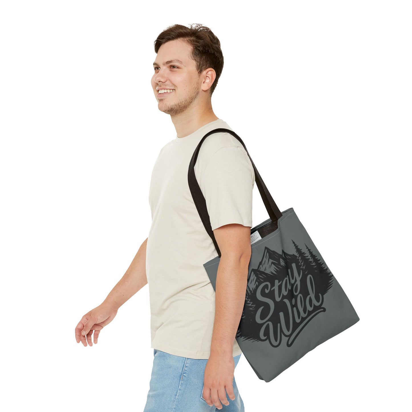 Stay Wild Tote Bag | Eco-friendly Shopping Bag, Adventure Tote, Outdoor Enthusiast Gift, Stylish Carryall, Perfect for Summer Adventures