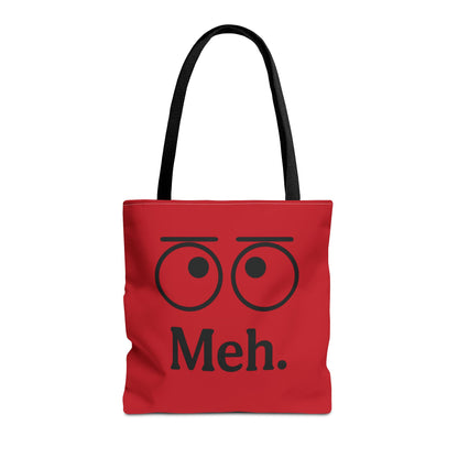 Meh. Tote Bag - Perfect Gift for Sarcastic Friends, Trendy Everyday Use, Unique Statement Accessory, Ideal for School, Work, Shopping