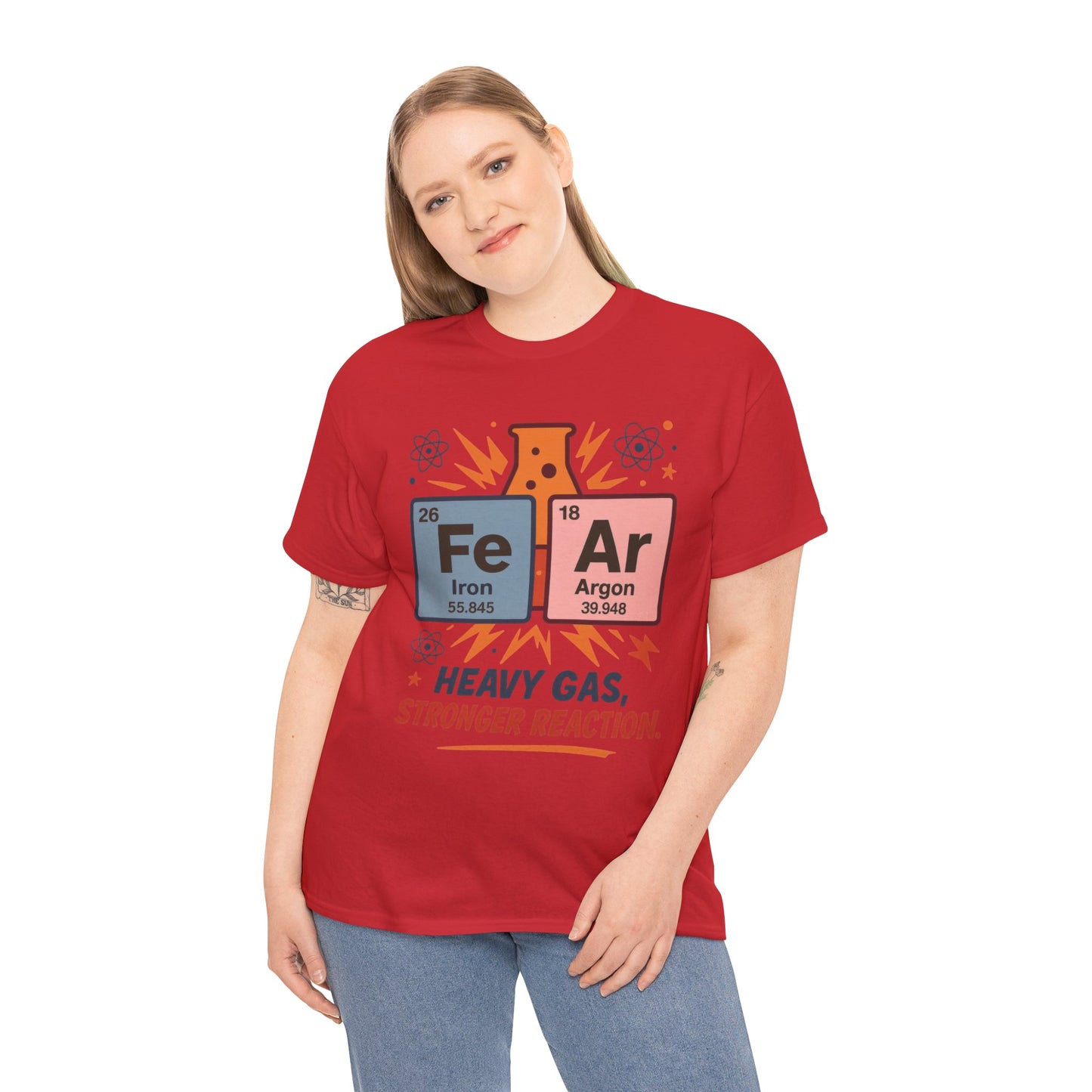Funny Womens Science T-Shirt, FeAr Element Shirt, Chemistry Tee, Gift for Chemistry Lovers, Elements Table Humorous
