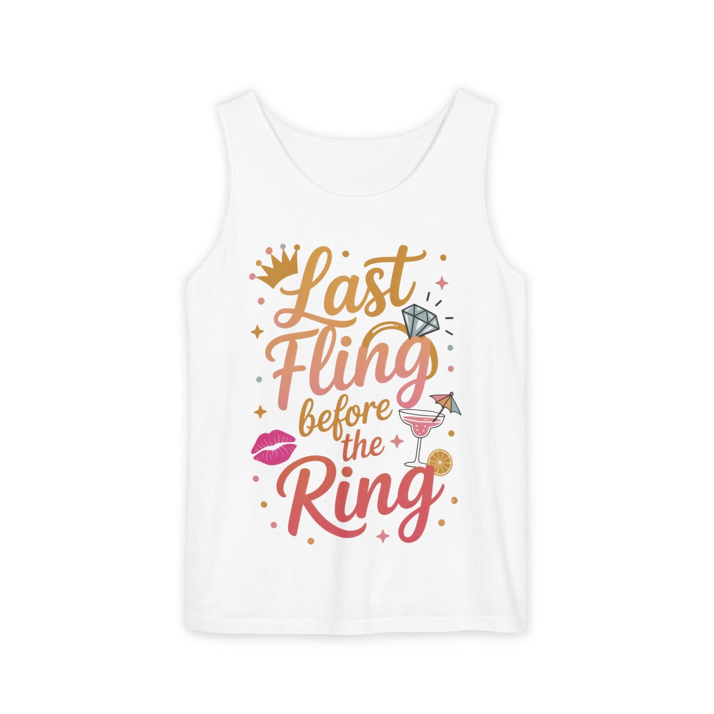 Last Fling Before the Ring T-Shirt, Bachelorette Party Tee, Bridesmaid Wedding Tee, Hen Party Shirts, Bridal Shower,  Bridesmaids Gift