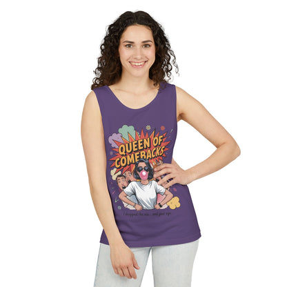 Funny Women's Tank Top, Queen of Comebacks Tee, Funny Graphic Tank, Gift for Her, Casual Wear, Comedy Apparel