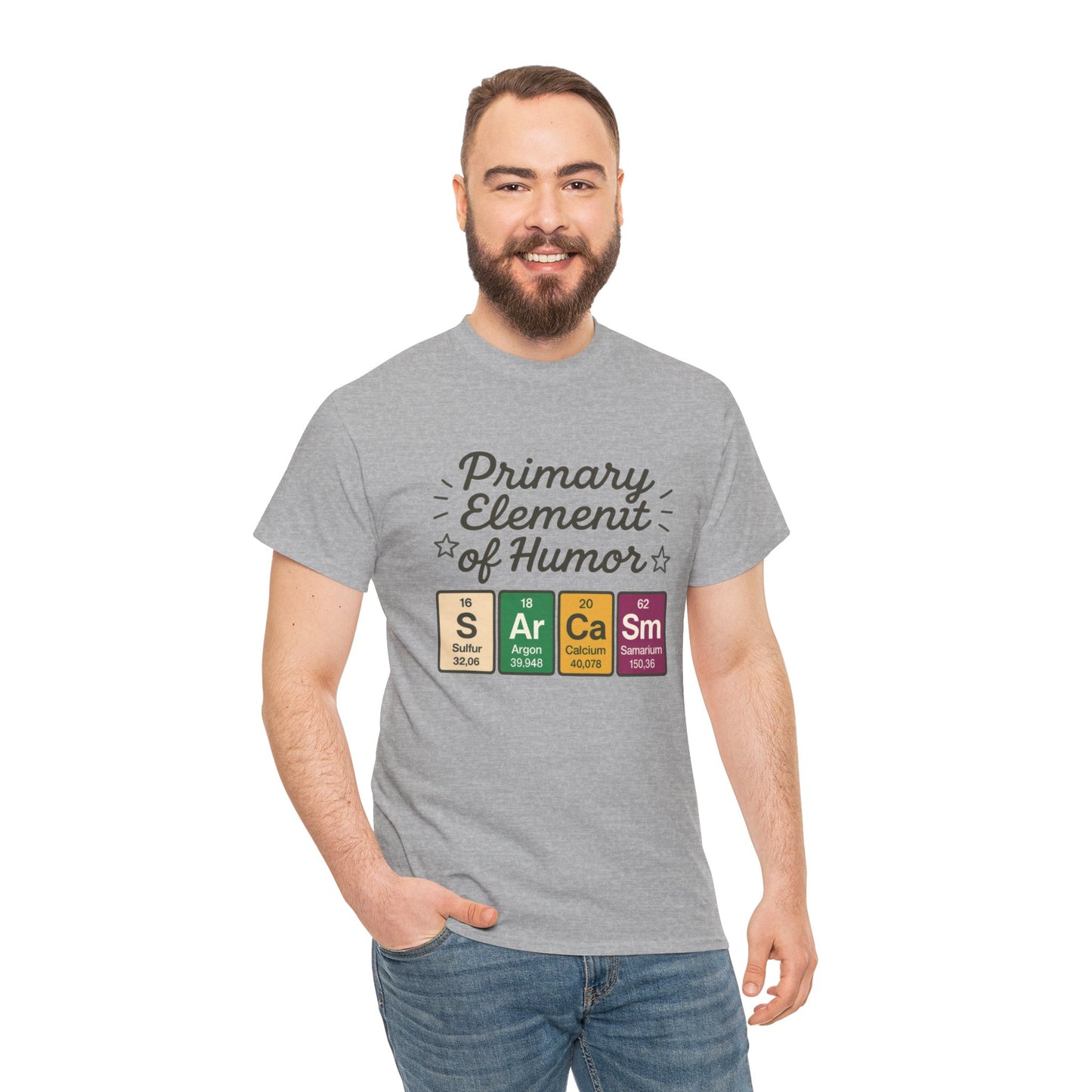 Funny Mens Science T-Shirt, Sarcasm Element of Humor Tee, Periodic Table Nerd Shirt for Him, Humor T-Shirt, Periodic Table Chemistry Humor