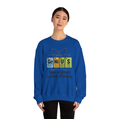 Funny Womens Science Sweatshirt, Genius Periodic Table Pullover, Nerdy Chemistry Gift for Her,  Funny Gift for Nerds, Science Geek Apparel