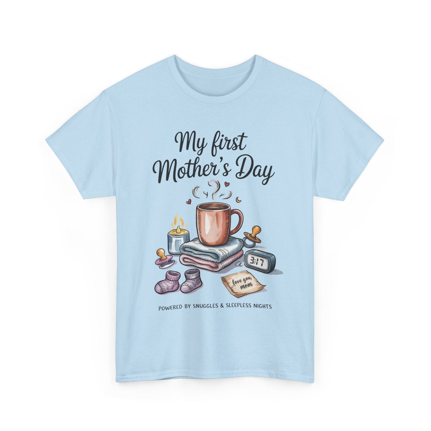 My First Mother's Day Tee, Gift for New Moms, Cute Mother's Day Shirt, Snuggle-Inspired Apparel, Baby Shower Tee
