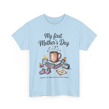 My First Mother's Day Tee, Gift for New Moms, Cute Mother's Day Shirt, Snuggle-Inspired Apparel, Baby Shower Tee