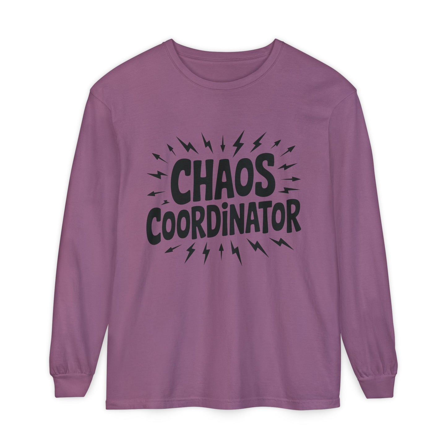 Chaos Coordinator Shirt Unisex Long Sleeve Tee, Funny Mom Life Gift, Mothers Day Shirt, Gifts for Team Leaders, Humor Apparel