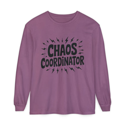 Chaos Coordinator Shirt Unisex Long Sleeve Tee, Funny Mom Life Gift, Mothers Day Shirt, Gifts for Team Leaders, Humor Apparel