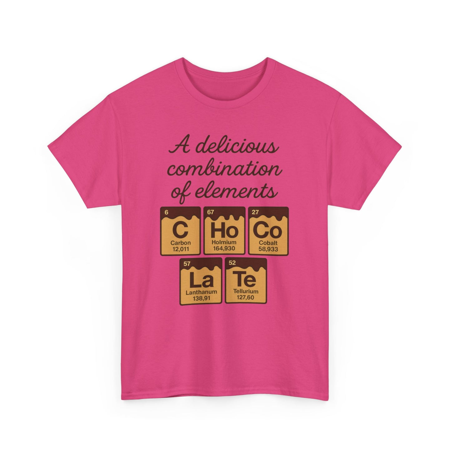 Funny Womens Chocolate T-Shirt, Element Shirt, Sweet Science Gift for Her, Science Humor Shirt, Geeky Gift, Chemistry Inspired Tee
