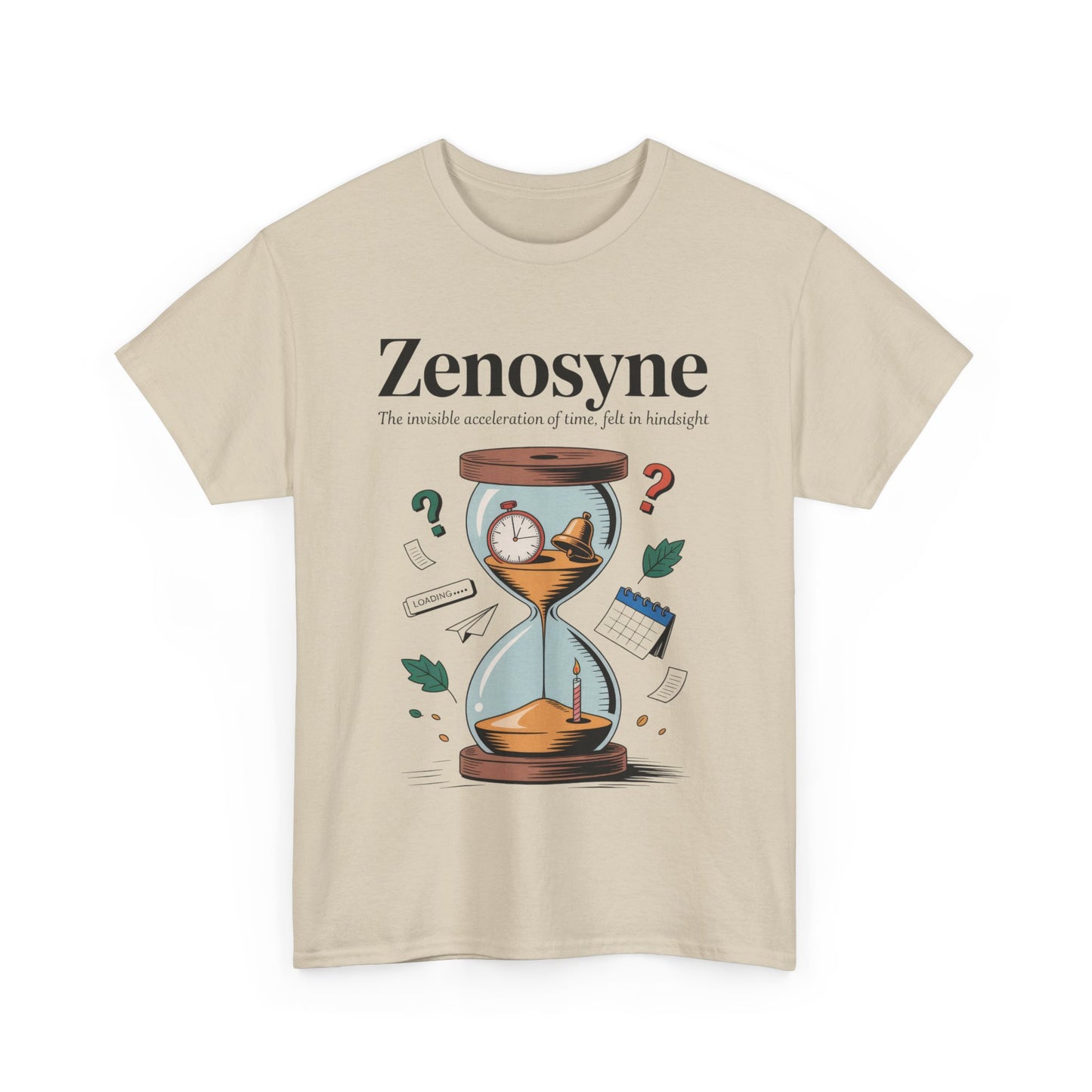 Zenosyne Unisex Heavy Cotton Tee, Aesthetic Word Tee, existential tee, Emotional Word Tee, Moody Graphic Tee, Philosophical Tee