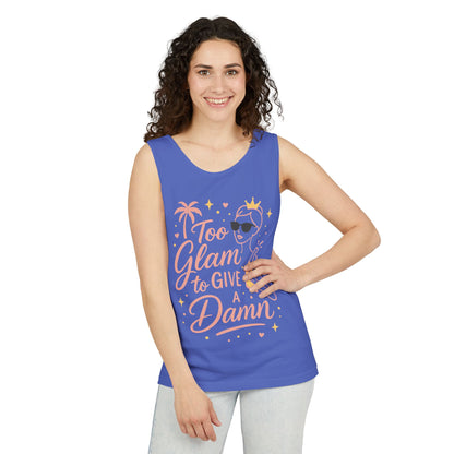 Too Glam to Give a Damn Bridal Party Tank Top, Bachelorette Party Tee, Bridesmaid Wedding Tee, Hen Party Top, Bridal Shower,Bridesmaids Gift