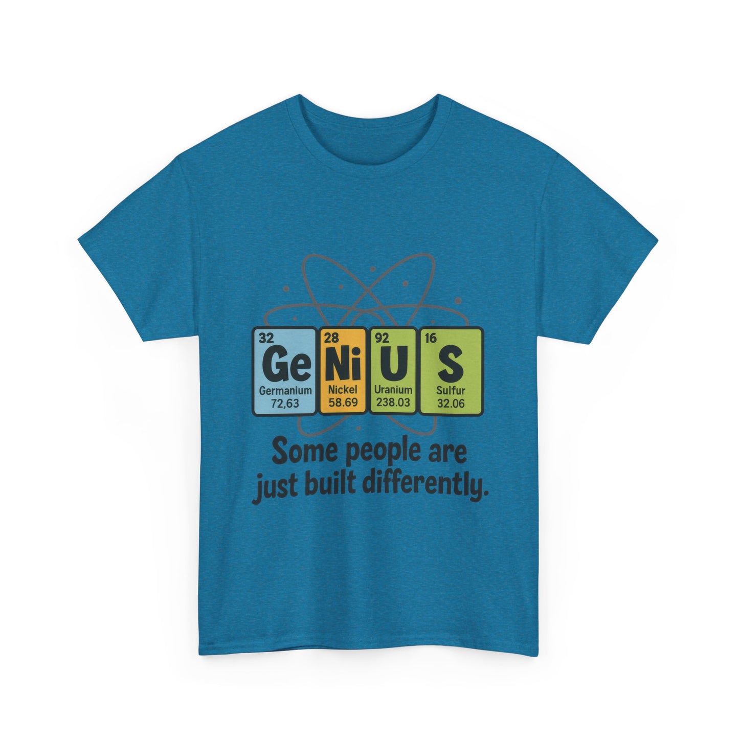 Funny Mens Genius T-Shirt, Periodic Table Nerd Shirt, Science Humor Tee for Smart Guys, Perfect Gift for Science Lovers
