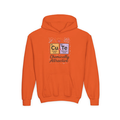 CuTe Teen Hoodie, Science Sweatshirt for Girls, STEM Youth Hoodie, Nerdy Gift for Teens, Cute Chemistry Gift, Science Lover Hoodie