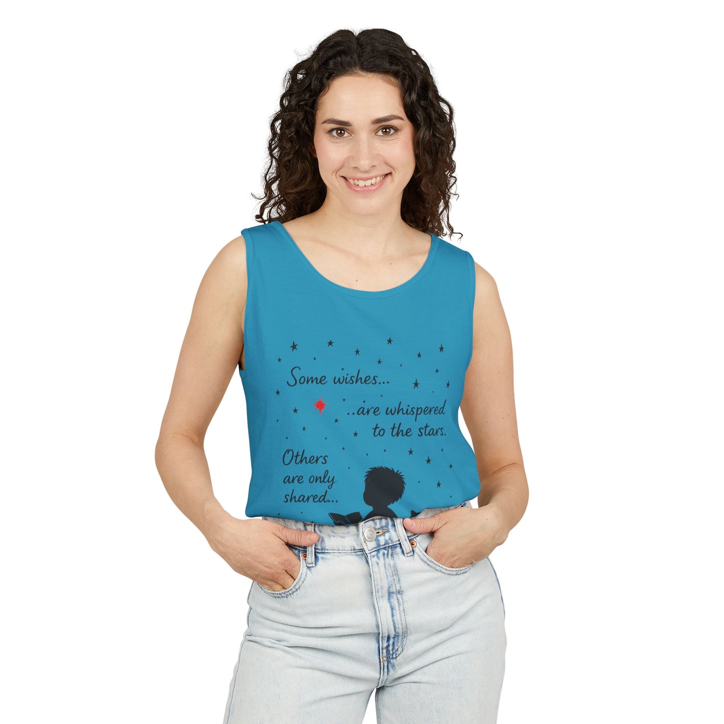 Whimsical Cat Lover's Tank Top, Inspirational Quote Top, Womens Garment-Dyed Summer Shirt, Gifts for Cat Moms, Casual Wear, Pet [...]