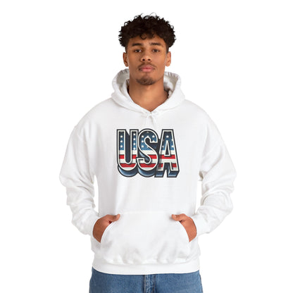 USA Flag Unisex Hoodie, Patriotic Sweatshirt, Independence Day Gift, American Pride Apparel, Casual Layering