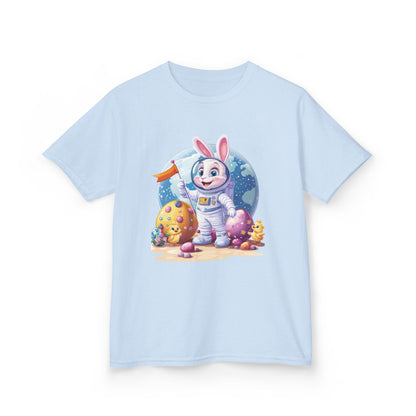 Kids Easter Astronaut Bunny T-Shirt, Space Bunny with Eggs, Galaxy Adventure Tee, Cute Bunny Gift for Boys and Girls