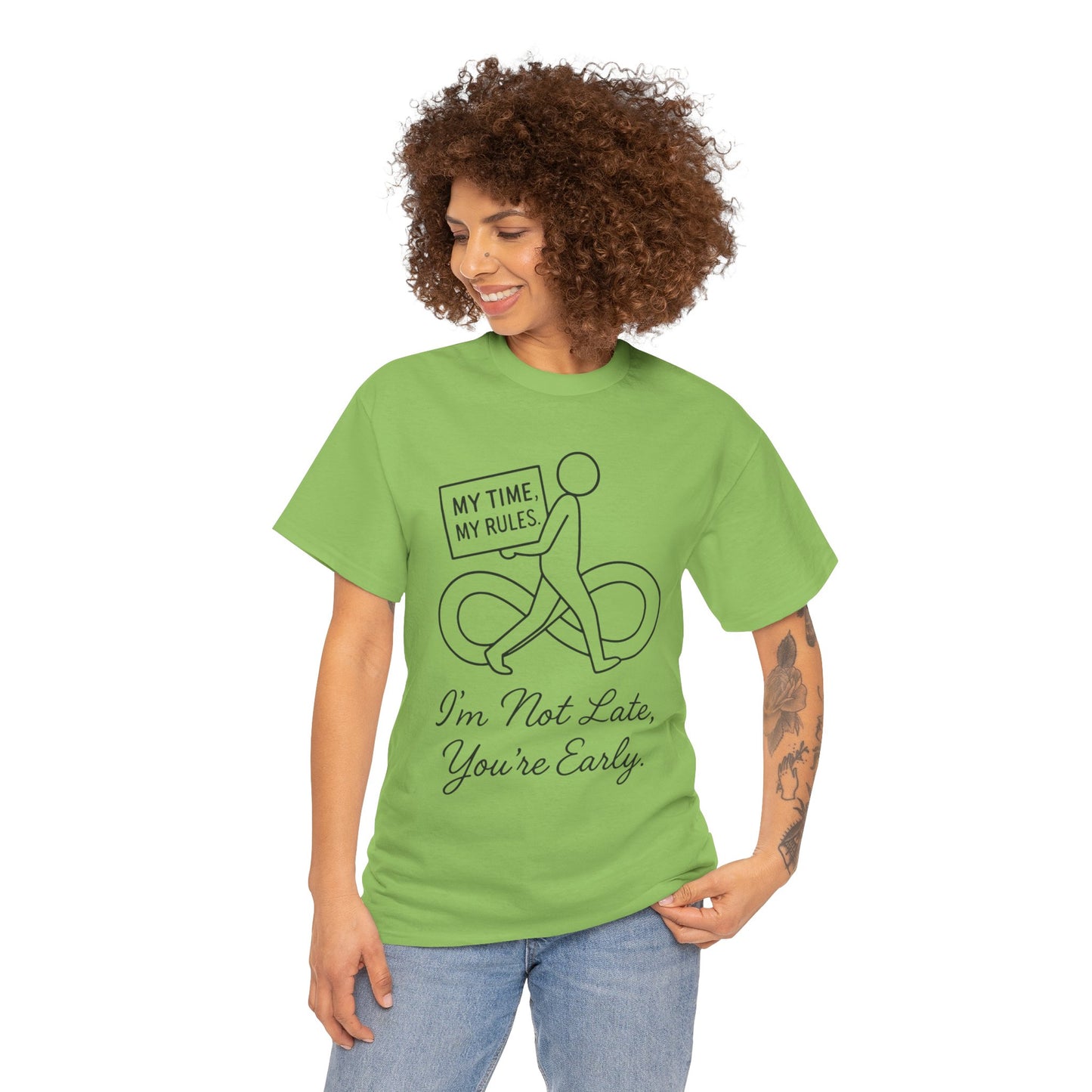 My Time My Rules Women's Heavy Cotton Tee, Funny T-Shirt, Casual Wear, women empowerment tee, confident woman shirt, self love t shirt