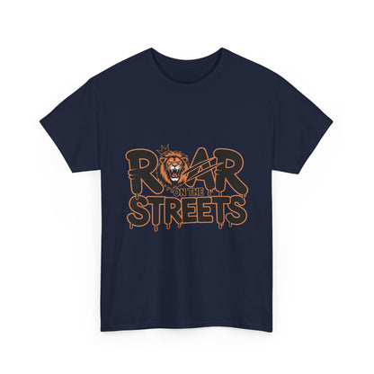 Roar on the Streets Lion Graphic Mens Urban T-Shirt, Lion Shirt, Street Vibe