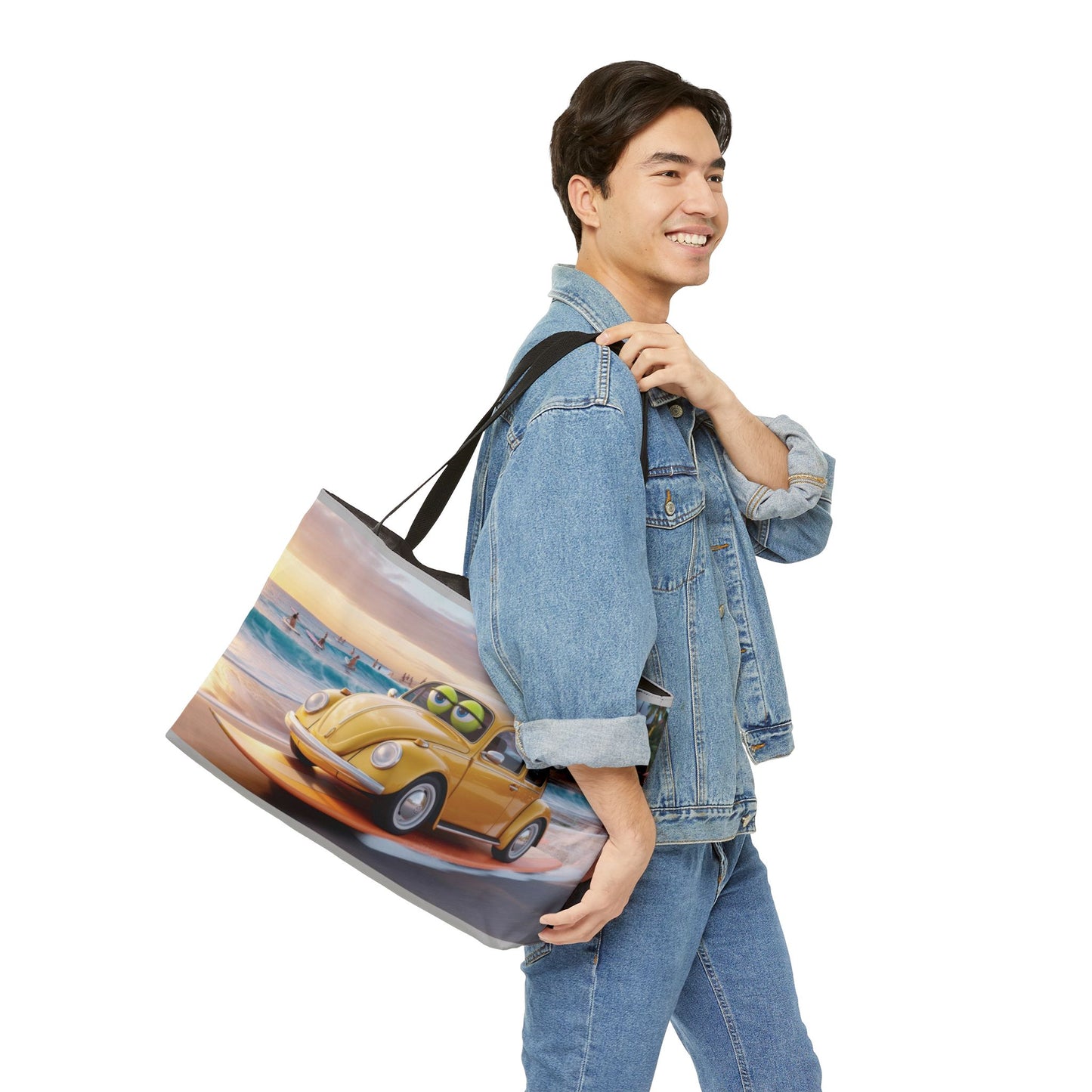 Beach Vibes Weekender Tote Bag, Perfect for Travel, Summer Adventures, Beach Days, Lightweight, Durable, Vacation Essentials