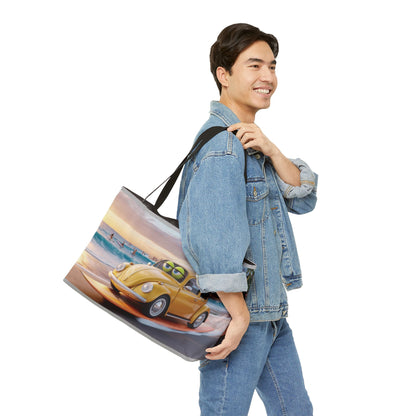 Beach Vibes Weekender Tote Bag, Perfect for Travel, Summer Adventures, Beach Days, Lightweight, Durable, Vacation Essentials