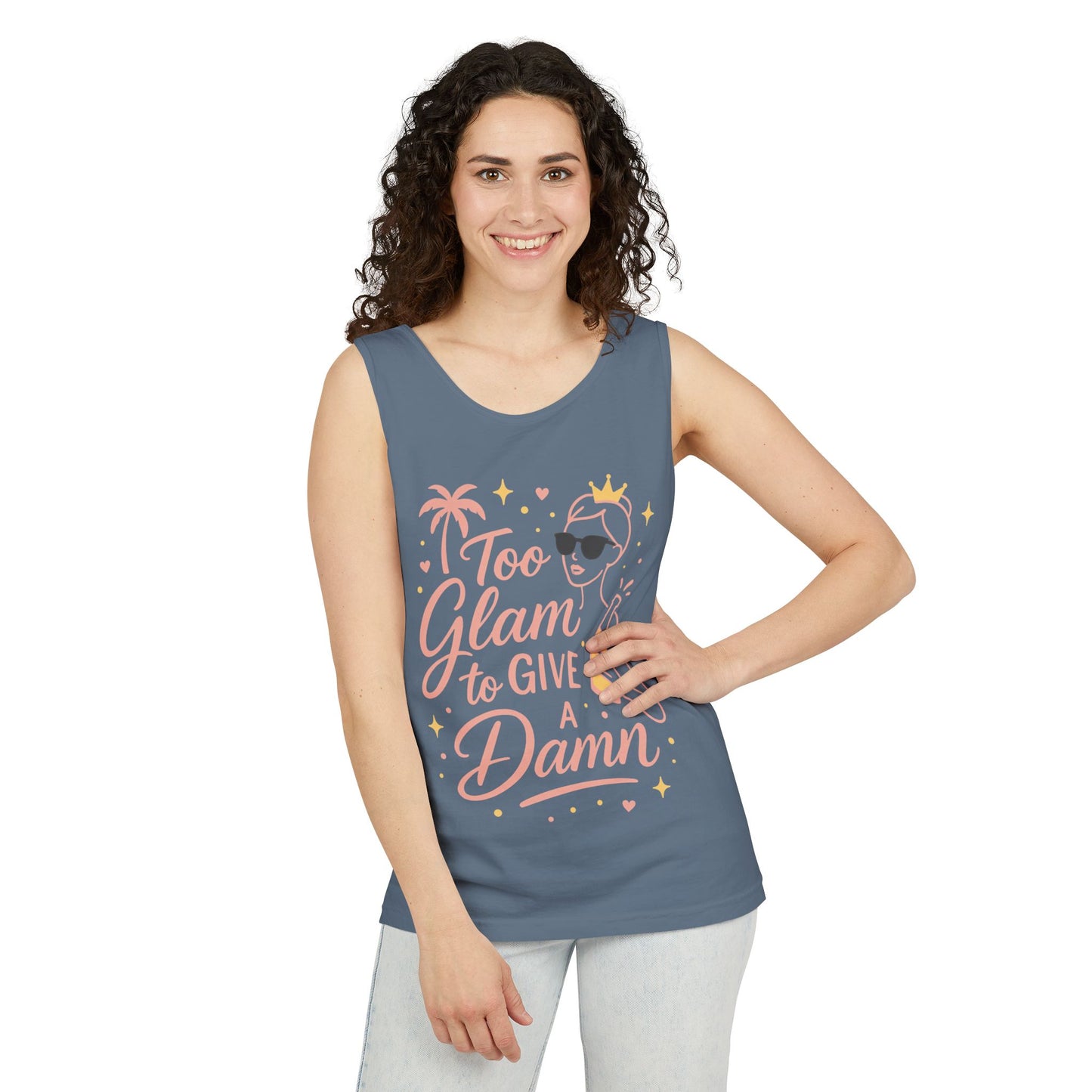 Too Glam to Give a Damn Bridal Party Tank Top, Bachelorette Party Tee, Bridesmaid Wedding Tee, Hen Party Top, Bridal Shower,Bridesmaids Gift