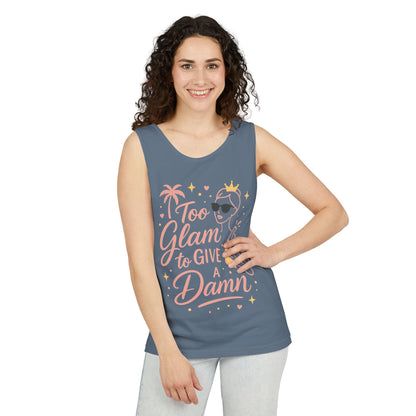 Too Glam to Give a Damn Bridal Party Tank Top, Bachelorette Party Tee, Bridesmaid Wedding Tee, Hen Party Top, Bridal Shower,Bridesmaids Gift