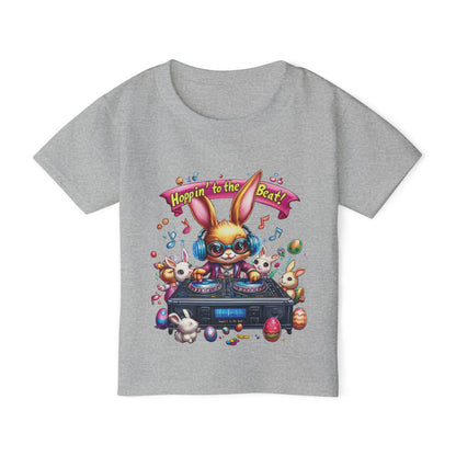 DJ Bunny Easter Toddler T-Shirt - Fun Music Bunny Tee for Kids Ages 2 - 6, Hoppin to the Beat Design, Cute Spring Holiday Gift Idea