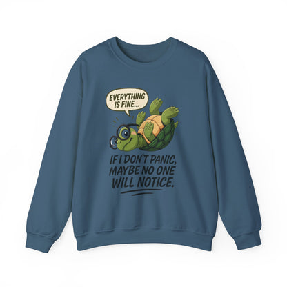 Casual Humor Unisex Sweatshirt, Perfect Gift for Anxiety Relief, Social Anxiety Joke, Quirky Graphic Sweatshirt, Introvert Humor Gift