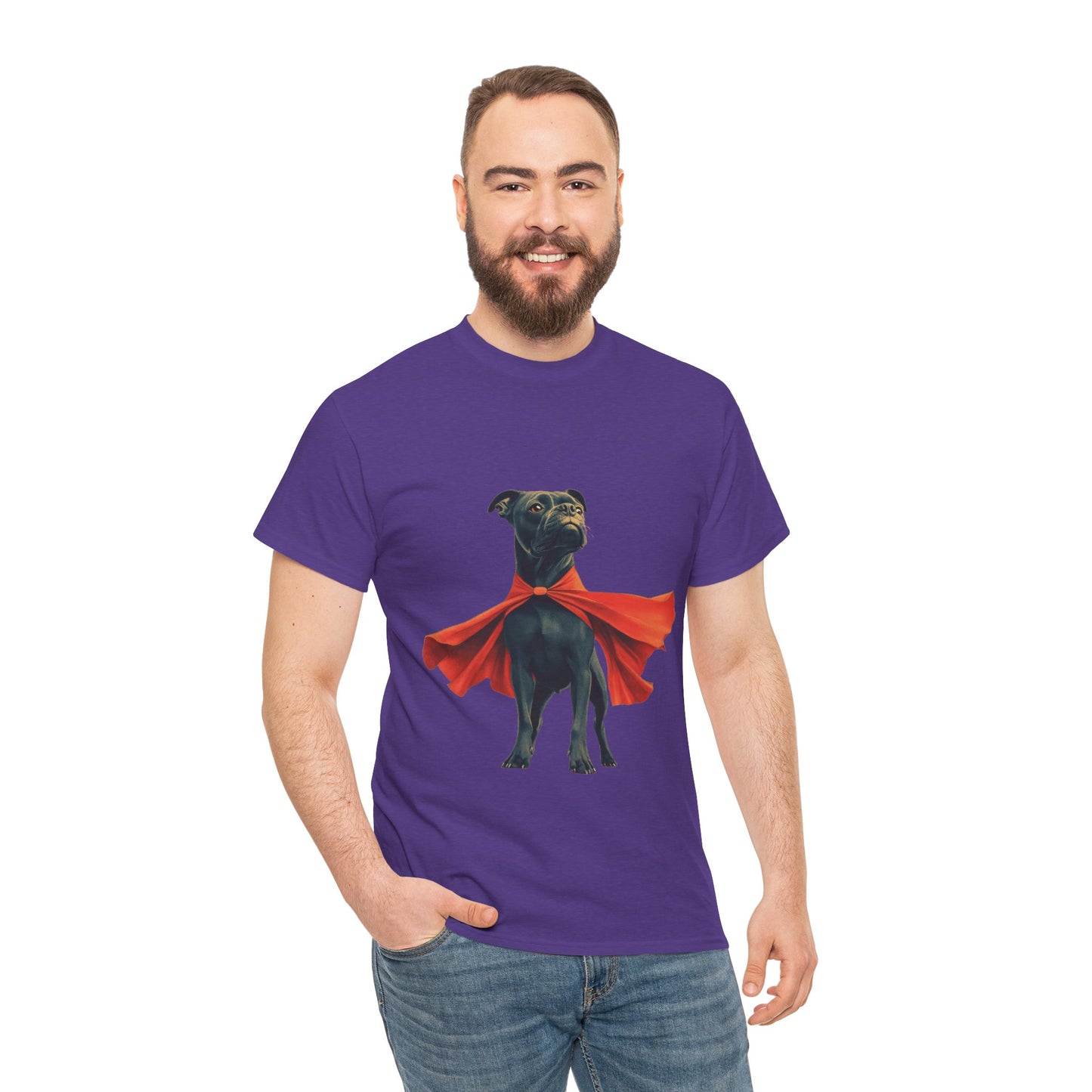 Superhero Dog Tee - Playful Pet Shirt, Gift for Dog Lovers, Fun Casual Wear, Perfect for Birthdays