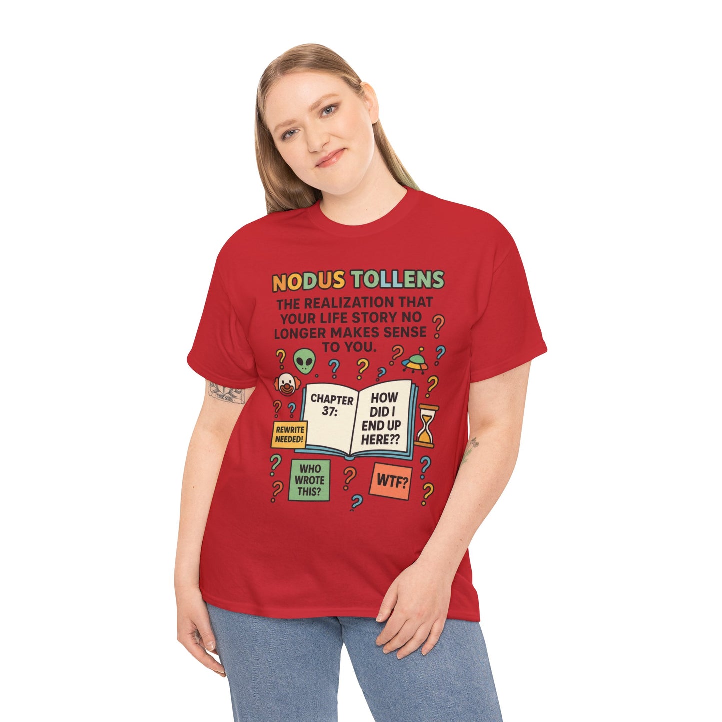 Nodus Tollens Women's Tee, Latin Words, Moods & Modes, Self-Awareness, Personal Development, Funny Existential Graphic Tee, Book Lover Gift