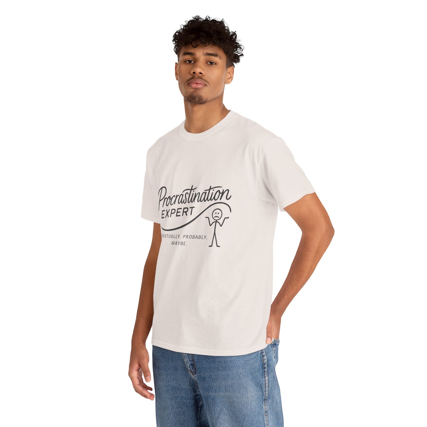 Procrastination Expert Men's Tee, Funny Shirt for Slackers, Gift for Students, Men's Comfortable Casual Wear, Laughs for Every Occasion