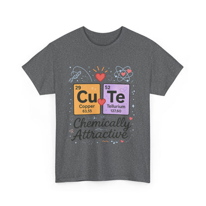 Cute Science T-Shirt for Women, Chemically Attractive Periodic Table Tee, Funny Nerdy Gift for Her, Chemistry Lover Gift, Science Apparel