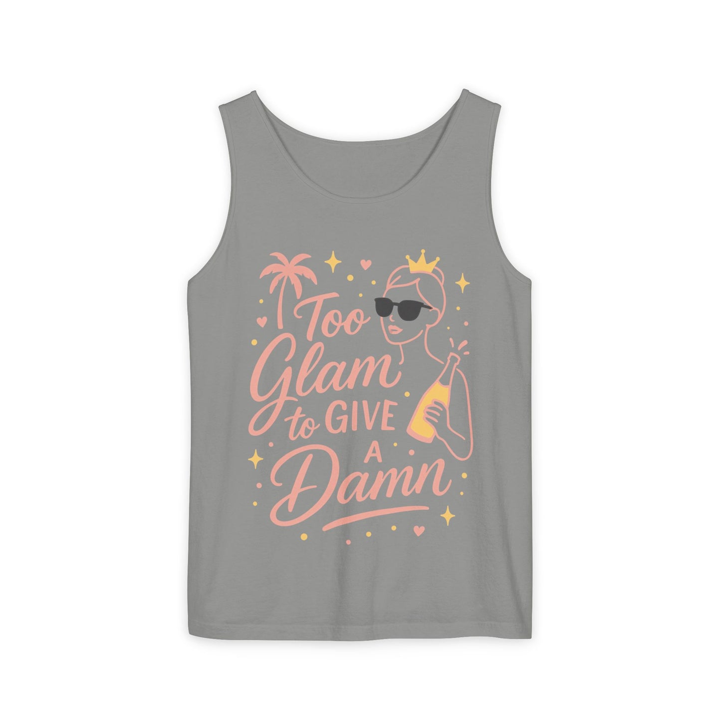 Too Glam to Give a Damn Bridal Party Tank Top, Bachelorette Party Tee, Bridesmaid Wedding Tee, Hen Party Top, Bridal Shower,Bridesmaids Gift