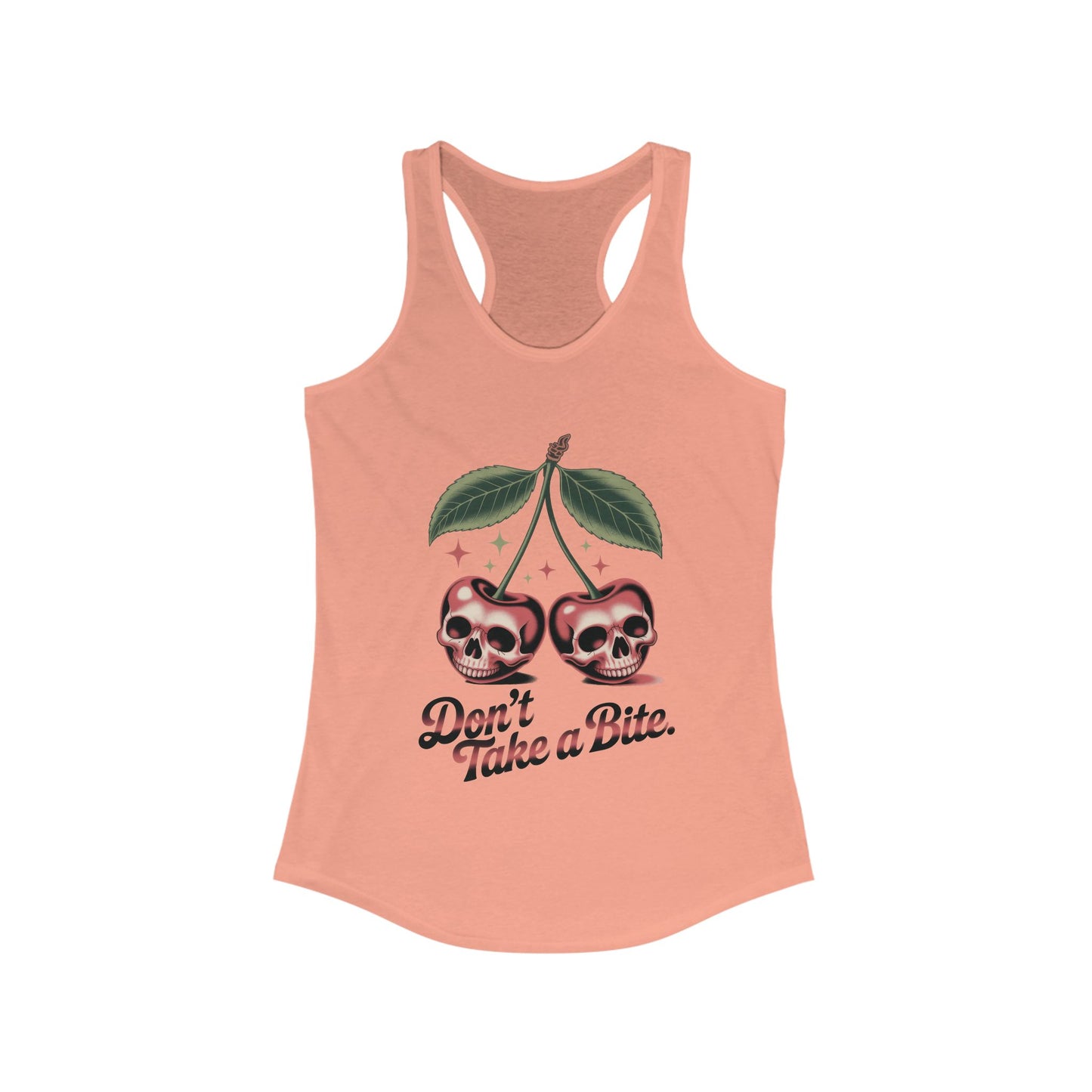 Skull Cherry Womens Tank Top, Edgy Tee, Halloween Apparel, Cute Gothic Fruit Graphic Tank for Women, Funny Dark Style Tee, Summer Wear
