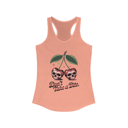 Skull Cherry Womens Tank Top, Edgy Tee, Halloween Apparel, Cute Gothic Fruit Graphic Tank for Women, Funny Dark Style Tee, Summer Wear