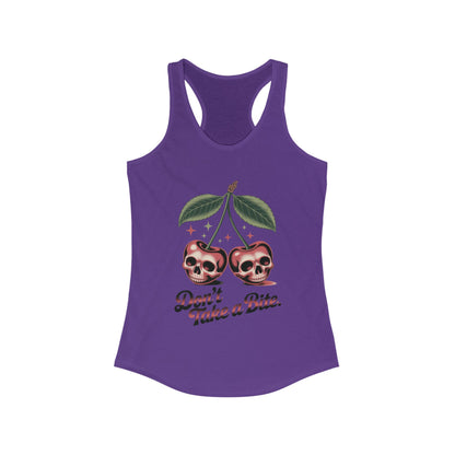 Skull Cherry Womens Tank Top, Edgy Tee, Halloween Apparel, Cute Gothic Fruit Graphic Tank for Women, Funny Dark Style Tee, Summer Wear