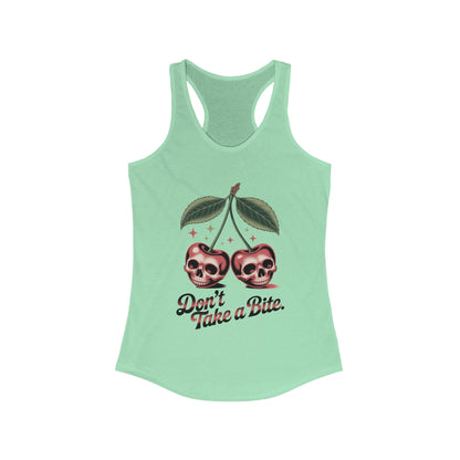 Skull Cherry Womens Tank Top, Edgy Tee, Halloween Apparel, Cute Gothic Fruit Graphic Tank for Women, Funny Dark Style Tee, Summer Wear